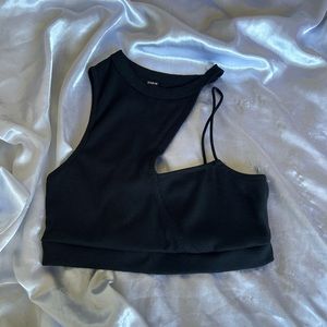 ♡ asymmetrical crop tank ♡